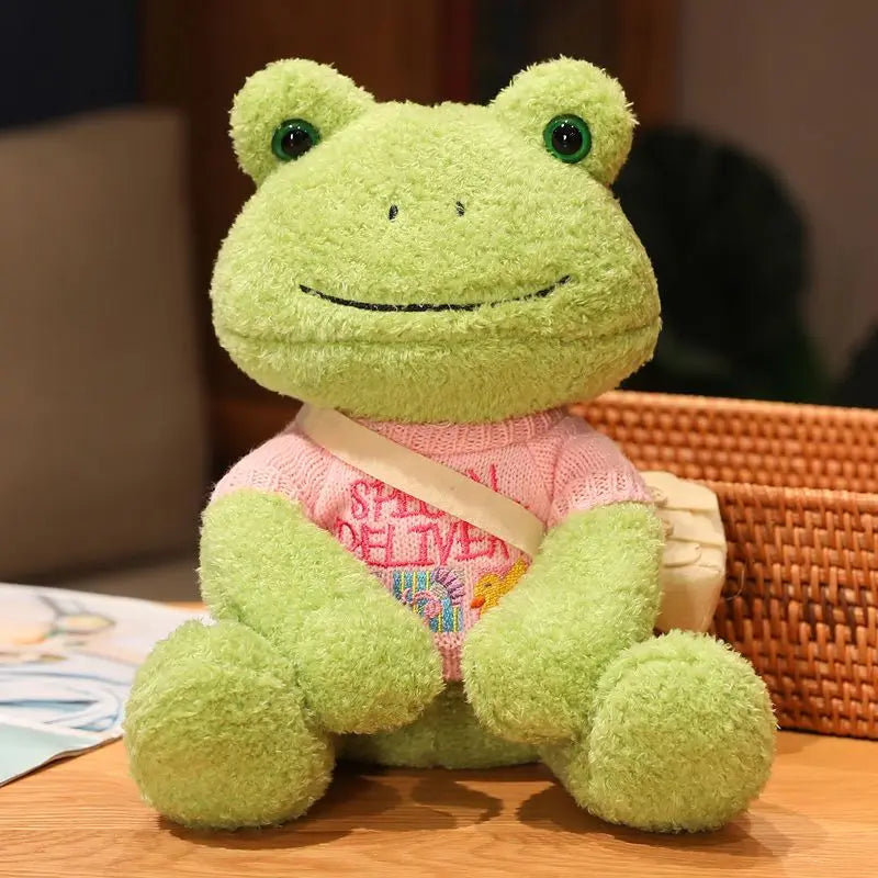 Happy Frog Plush Toy | Comforting Stuffed Animal for Sleep & Gifts | Adorbs Plushies