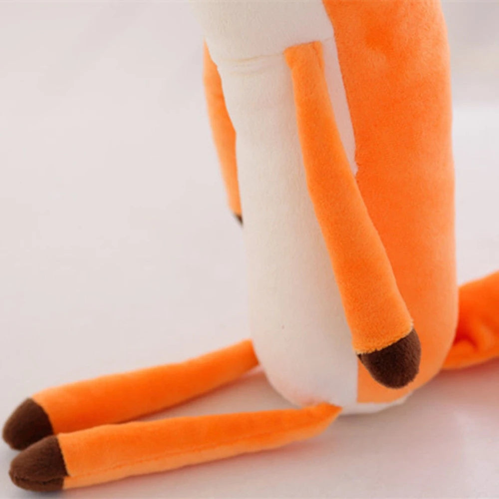 Cute Prince Little Fox Plush Toy | Orange Long Fox Girl Heart Doll | Adorbs Plushies