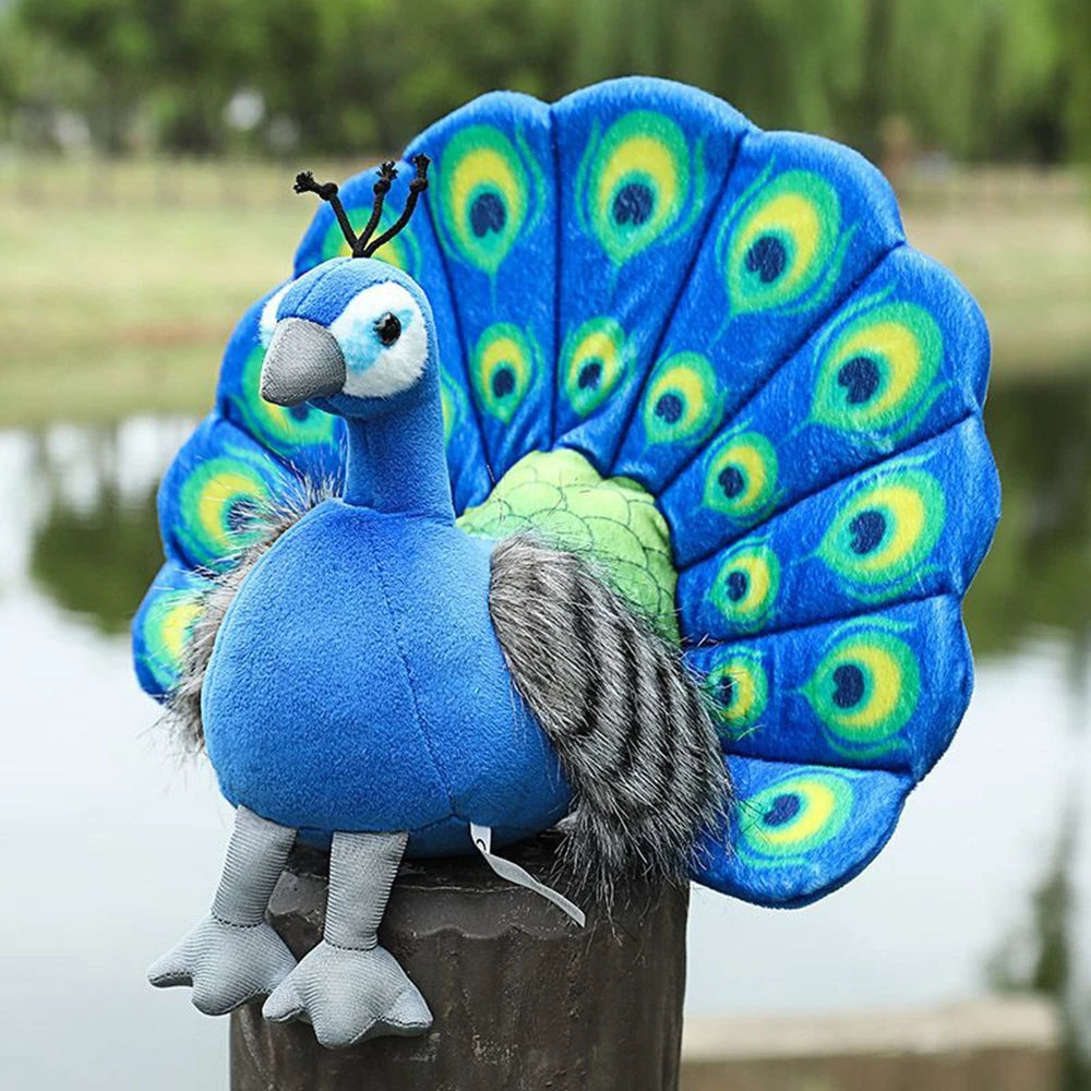 Peacock Doll | Zoo Souvenir Plush Bird Toy | Adorbs Plushies