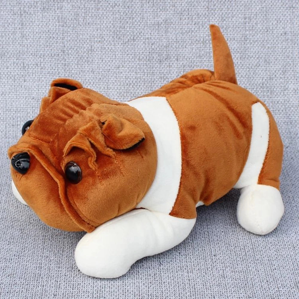 Cute Bulldog Plush Toy | Sleeping Posture Pet Plushies | Adorbs Plushies