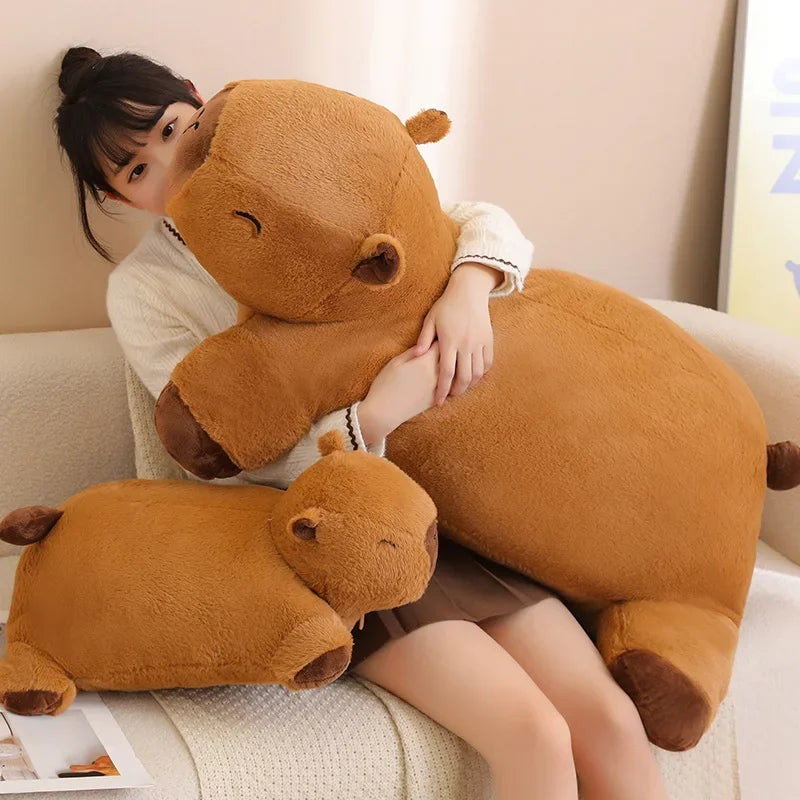 Capybara Plush Floor Cushion Sofa for Kids - Stuffed Animal Mat | Adorbs Plushies