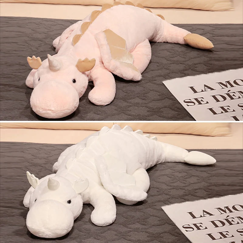 Giant White Dragon Plush - Magical Flying Pillow Toy | Stuffed Animals & Plushies | Adorbs Plushies