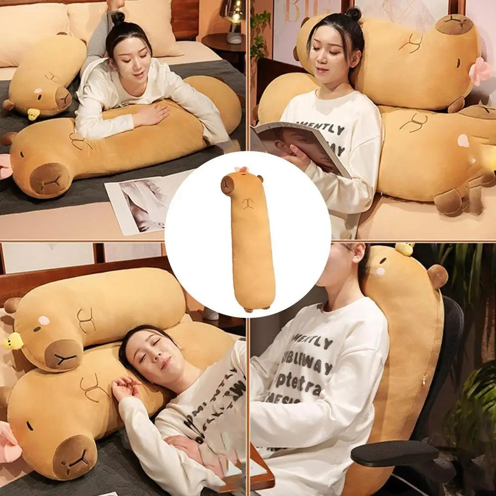 Long Snuggly Capybara Plush Body Pillow | Adorbs Plushies