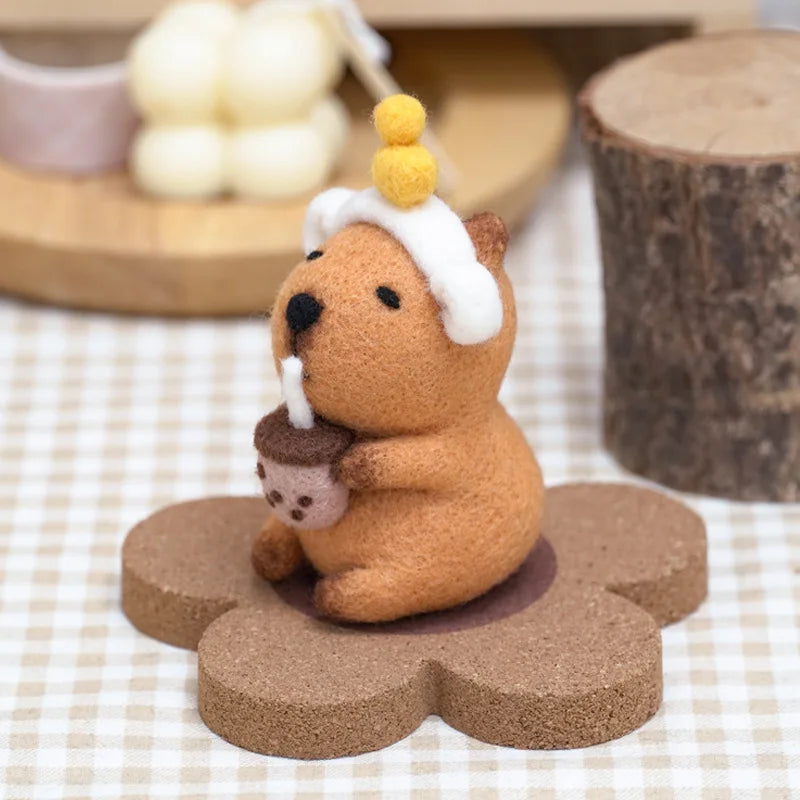 Cute Capybara with Milk Tea Plushie | Adorbs Plushies