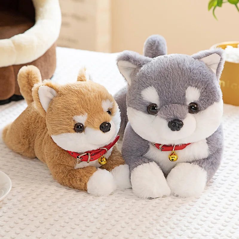 Japan Shiba Inu Plush Toy - Stuffed Puppy with Bell Ring | Stuffed Animals & Plushies | Adorbs Plushies