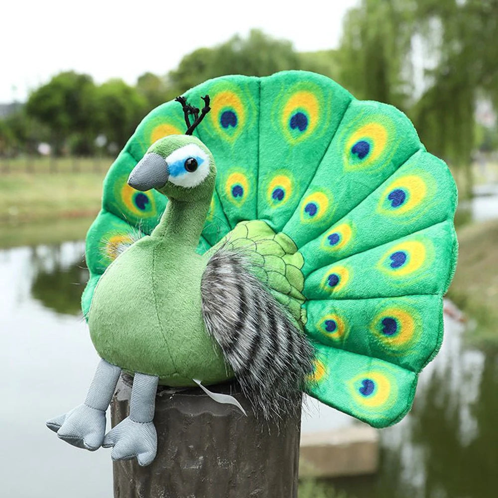 Peacock Doll | Zoo Souvenir Plush Bird Toy | Adorbs Plushies