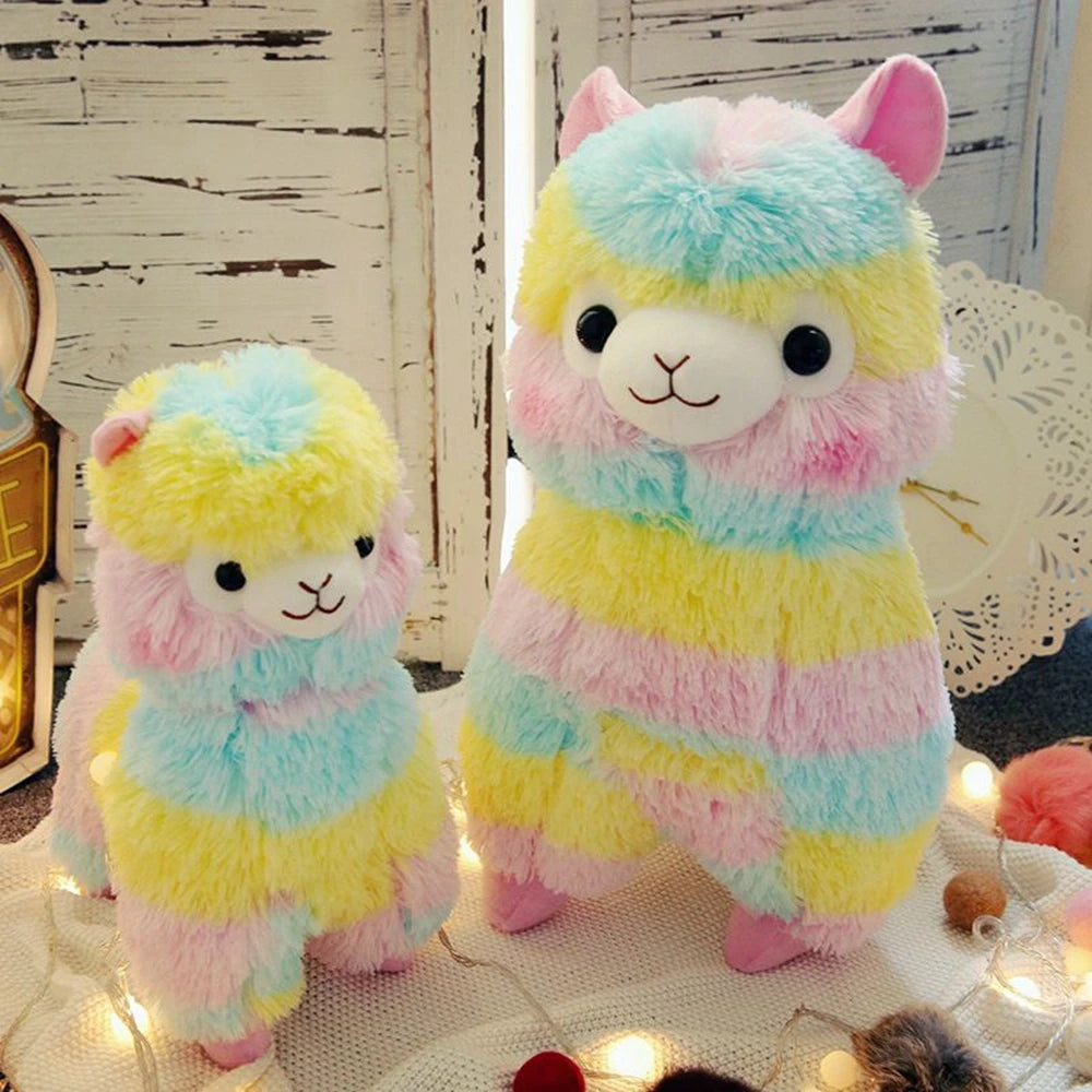 Colorful Alpaca Plush Doll | Soft Cotton Stuffed Animal for Kids | Adorbs Plushies