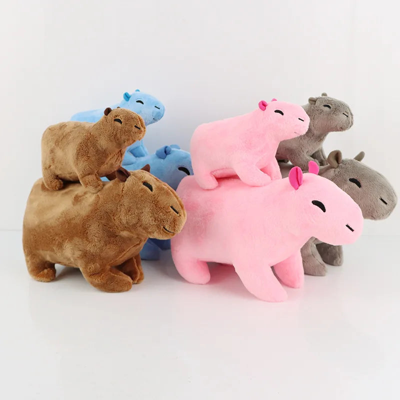 Capybara Plush Stuffed Animal - Blue, Brown, Grey, Pink | Adorbs Plushies