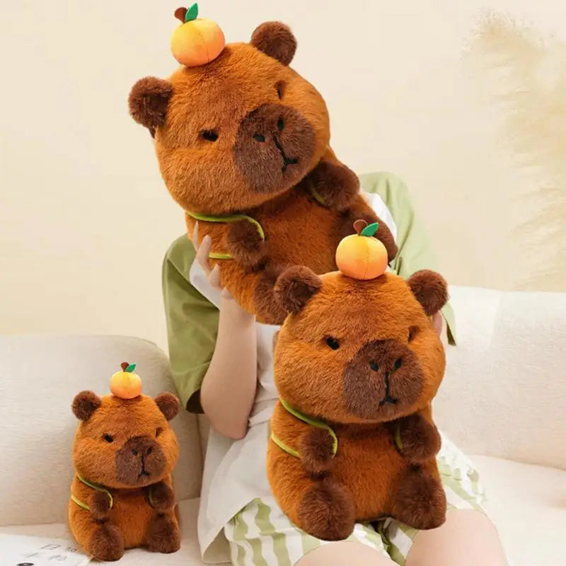 Capybara Plush Toy with Backpack - Soft Huggable Stuffed Animal | Adorbs Plushies