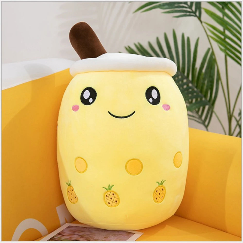 Cute Fruit Milk Tea Plush Toy | Soft Teddy Bear Stuffed Animal | Adorbs Plushies