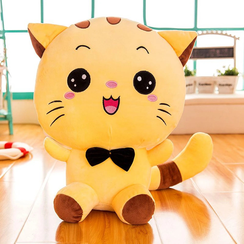 Big Face Cat Plushie | Cute Smiling Stuffed Cat Toy | Adorbs Plushies