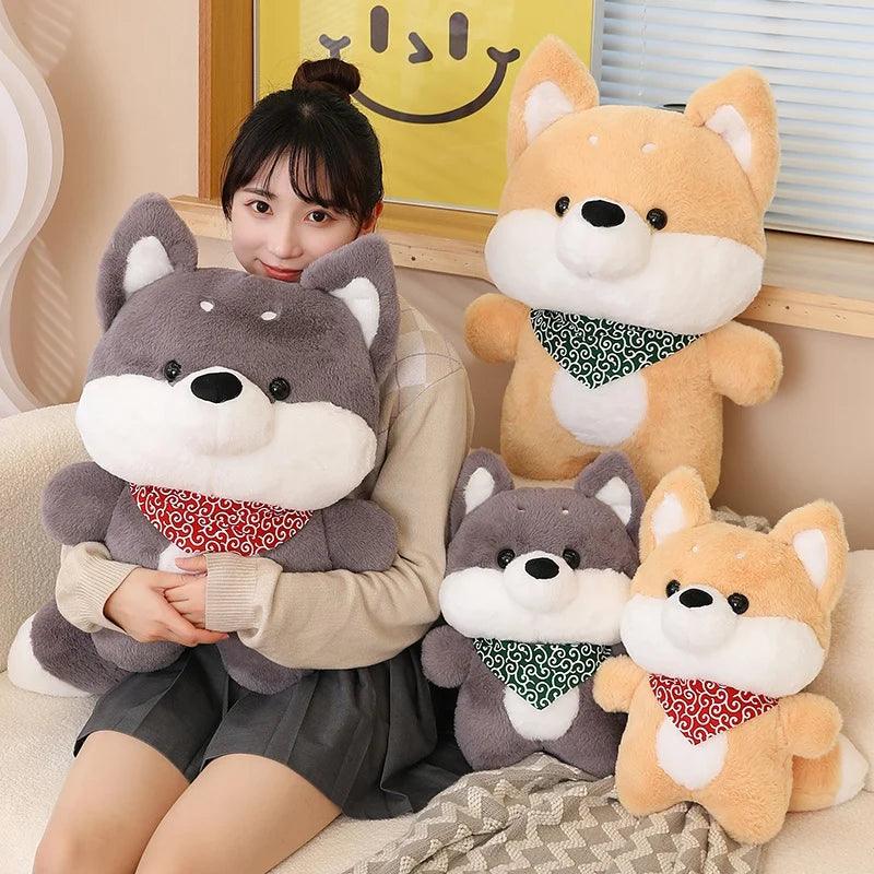 Shiba Inu Dog Plushie - Soft Hug Cushion for Kids | Stuffed Animals & Plushies | Adorbs Plushies