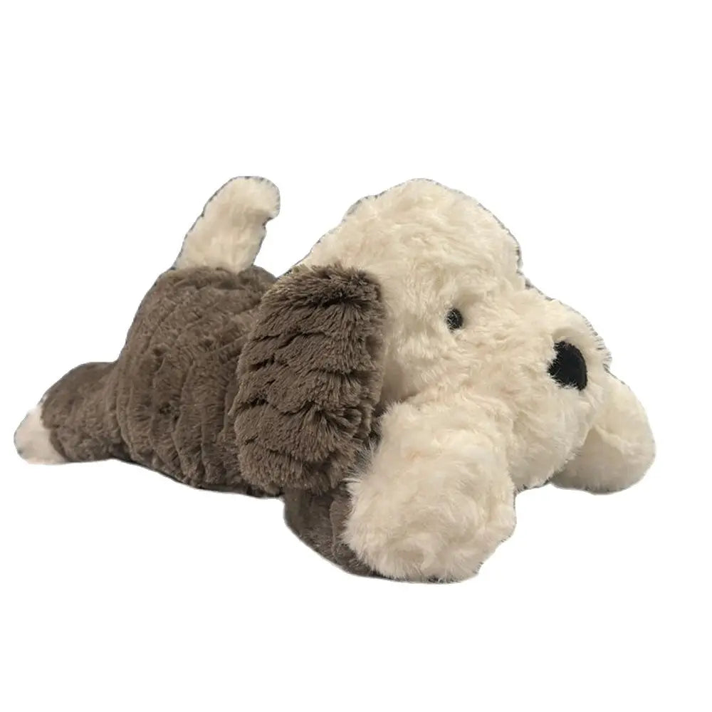 Cute Lying Down Dog Plush Toy | Super Soft Simulation Animal Ragdoll | Adorbs Plushies