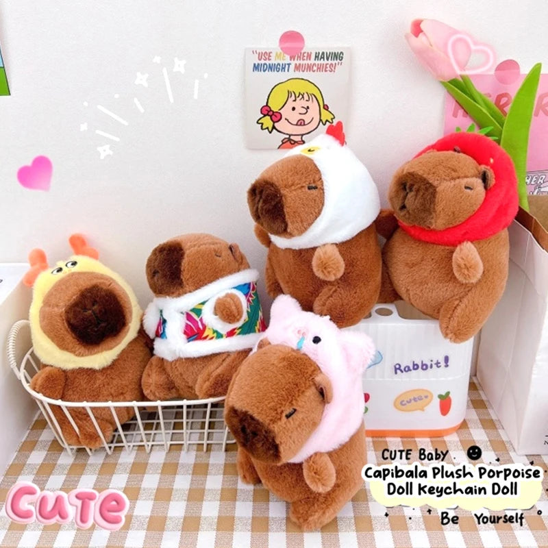 Capybara Plush Keychain with Costumes | Adorbs Plushies