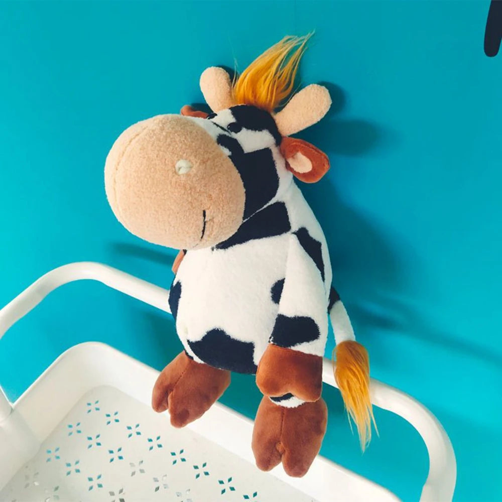 Soft Plushie Cow Toy | Stuffed Animal Milk Cattle Doll for Kids | Adorbs Plushies