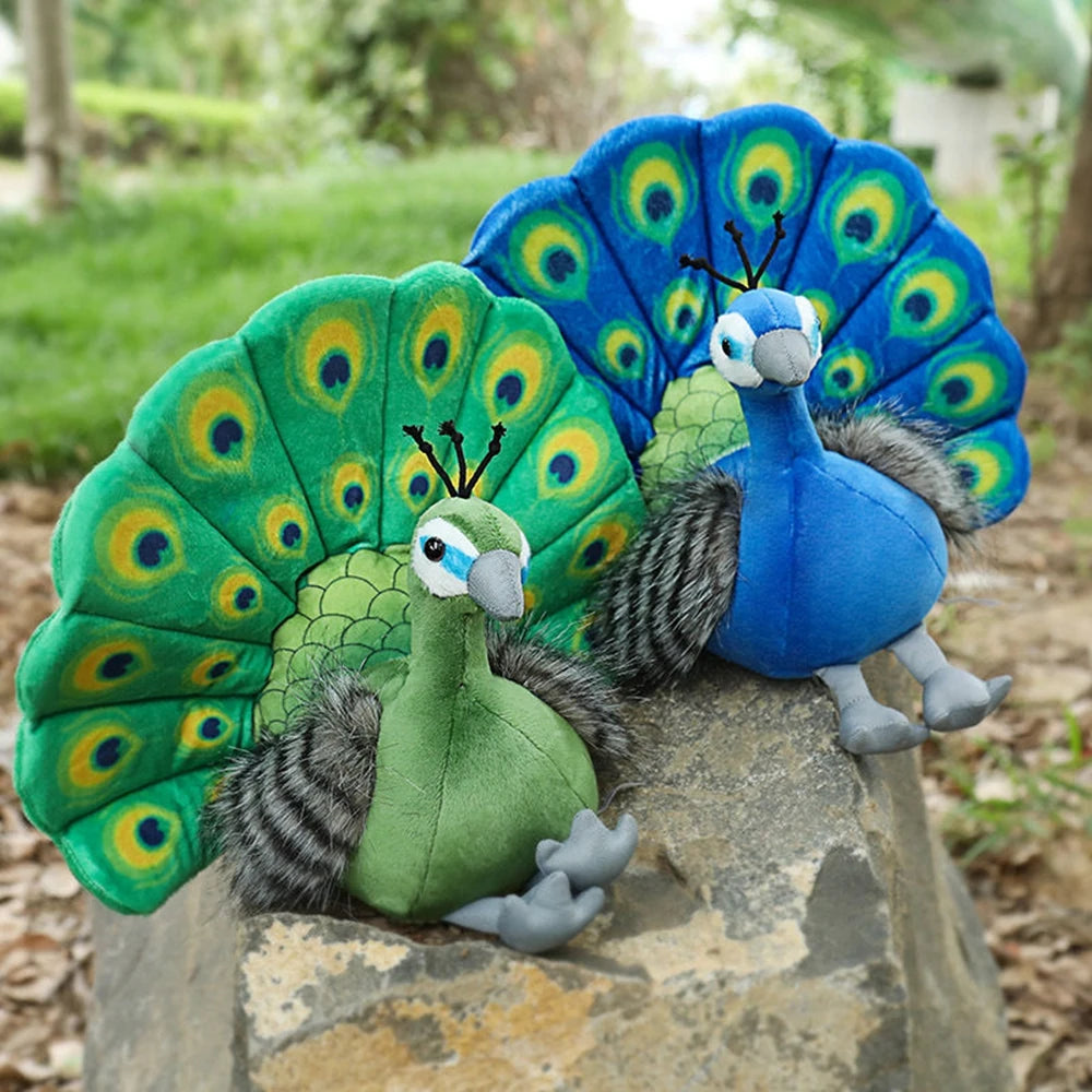 Peacock Doll | Zoo Souvenir Plush Bird Toy | Adorbs Plushies