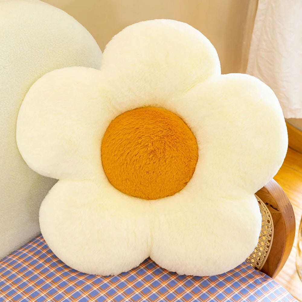 Sunflower Plush Cushion | Soft Stuffed Sofa Pillow for Kids | Adorbs Plushies