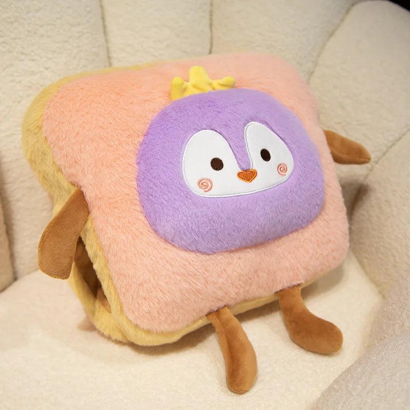 Plush Toast Bread Pillow - Kawaii Food Doll Hand Warmer | Stuffed Animals & Plushies | Adorbs Plushies