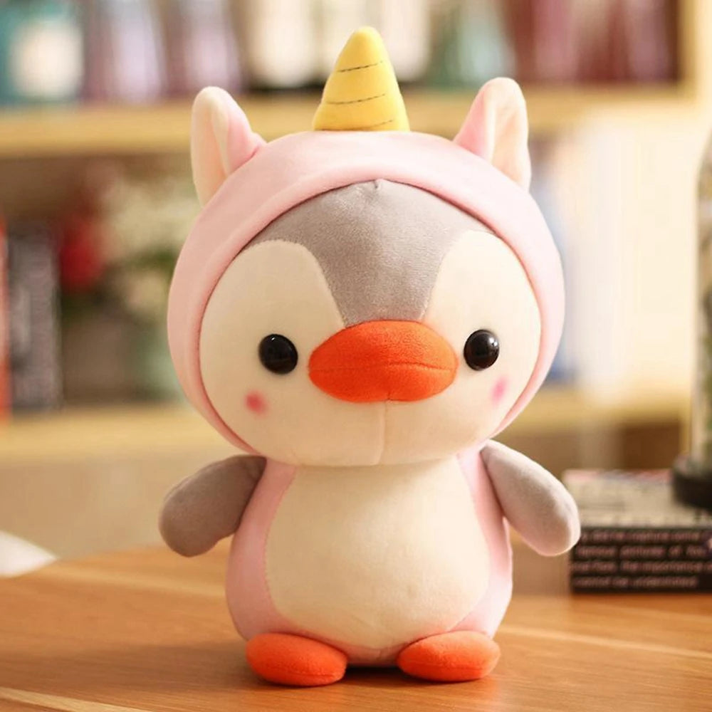 Adorable Penguin Plush Toy in Dinosaur & Unicorn Costumes | Adorbs Plushies