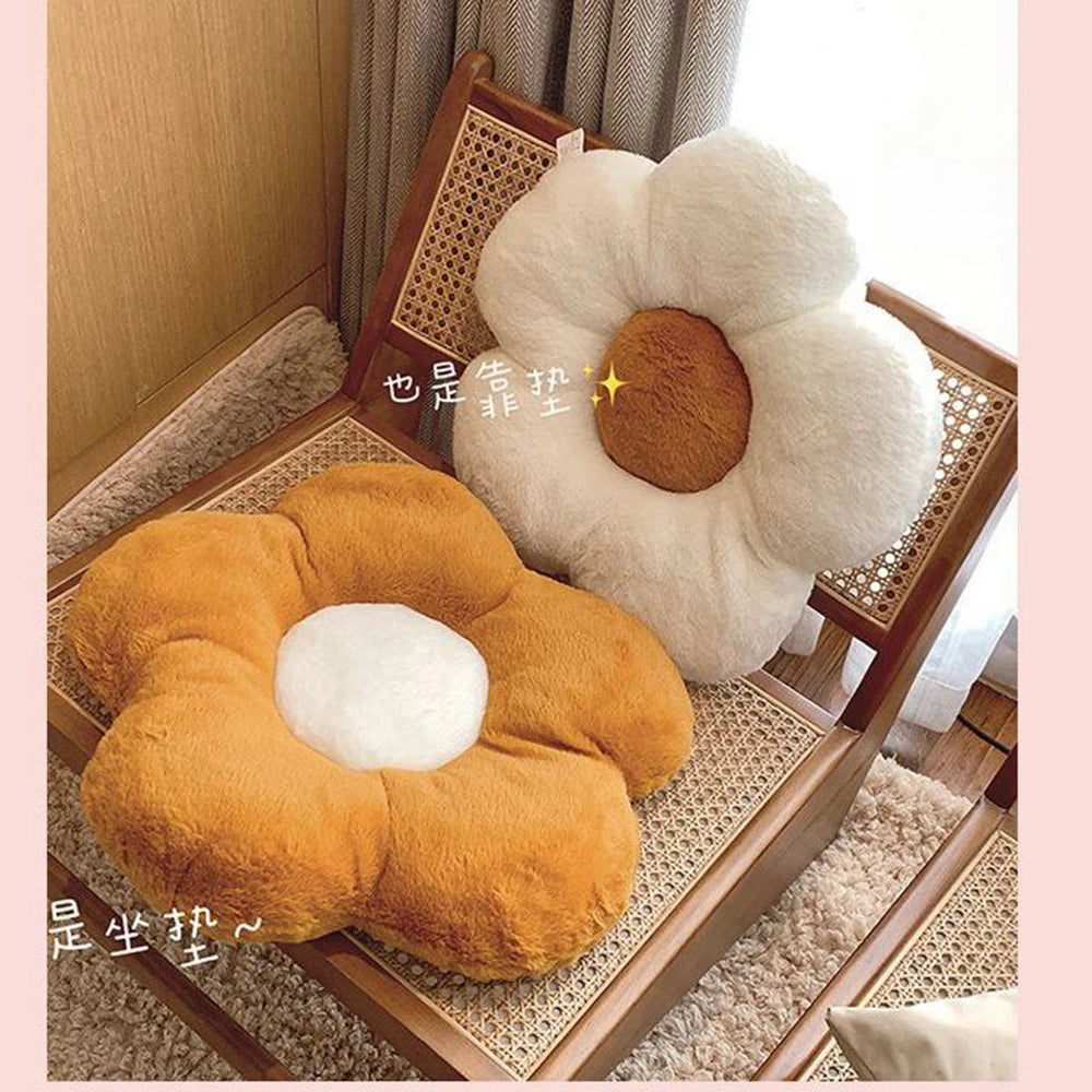 Sunflower Plush Cushion | Soft Stuffed Sofa Pillow for Kids | Adorbs Plushies