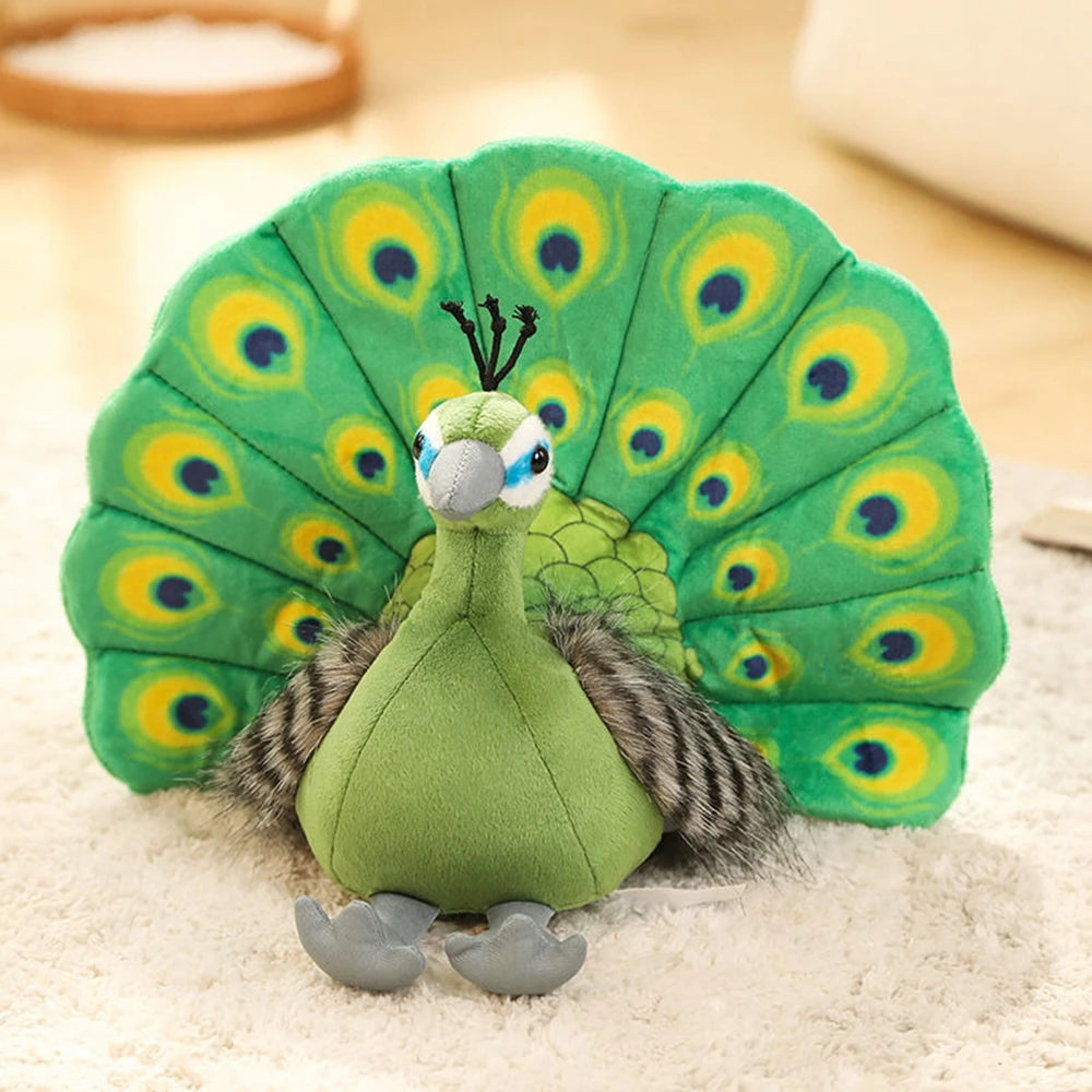 Peacock Doll | Zoo Souvenir Plush Bird Toy | Adorbs Plushies