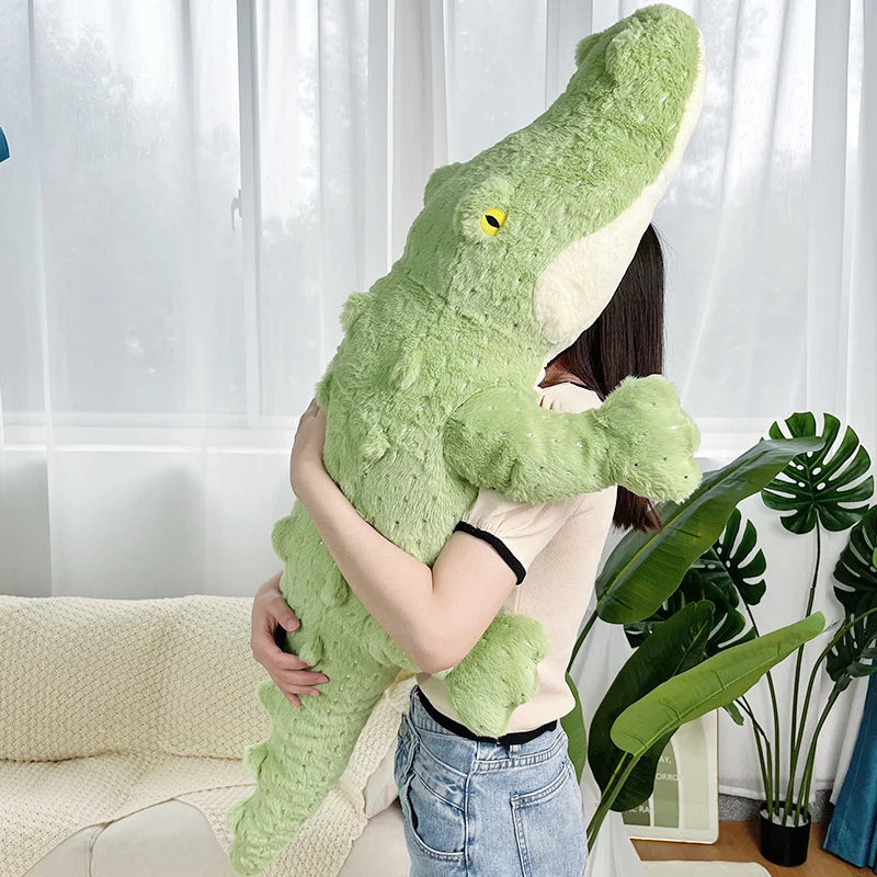 Giant Crocodile Plush Toy - Soft Lazy Alligator Pillow | Stuffed Animals & Plushies | Adorbs Plushies