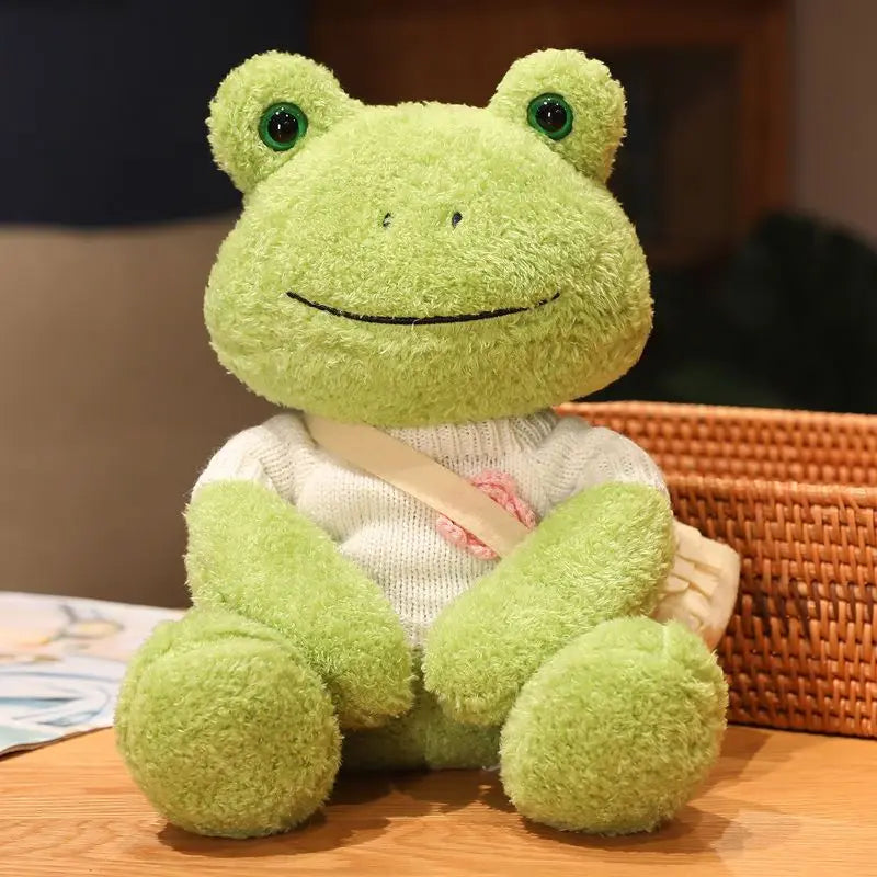 Happy Frog Plush Toy | Comforting Stuffed Animal for Sleep & Gifts | Adorbs Plushies