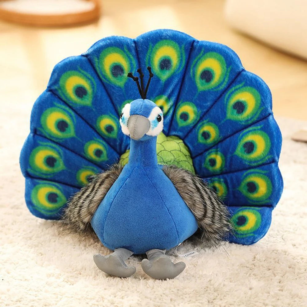 Peacock Doll | Zoo Souvenir Plush Bird Toy | Adorbs Plushies