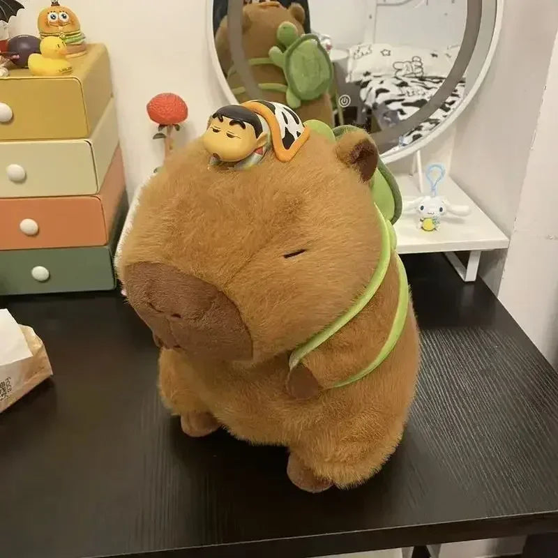 Capybara with Turtle Backpack Plush Toy | Adorbs Plushies