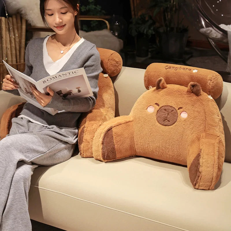 Huge Capybara Plush Pillow - Cute Stuffed Animal Sofa Cushion | Adorbs Plushies