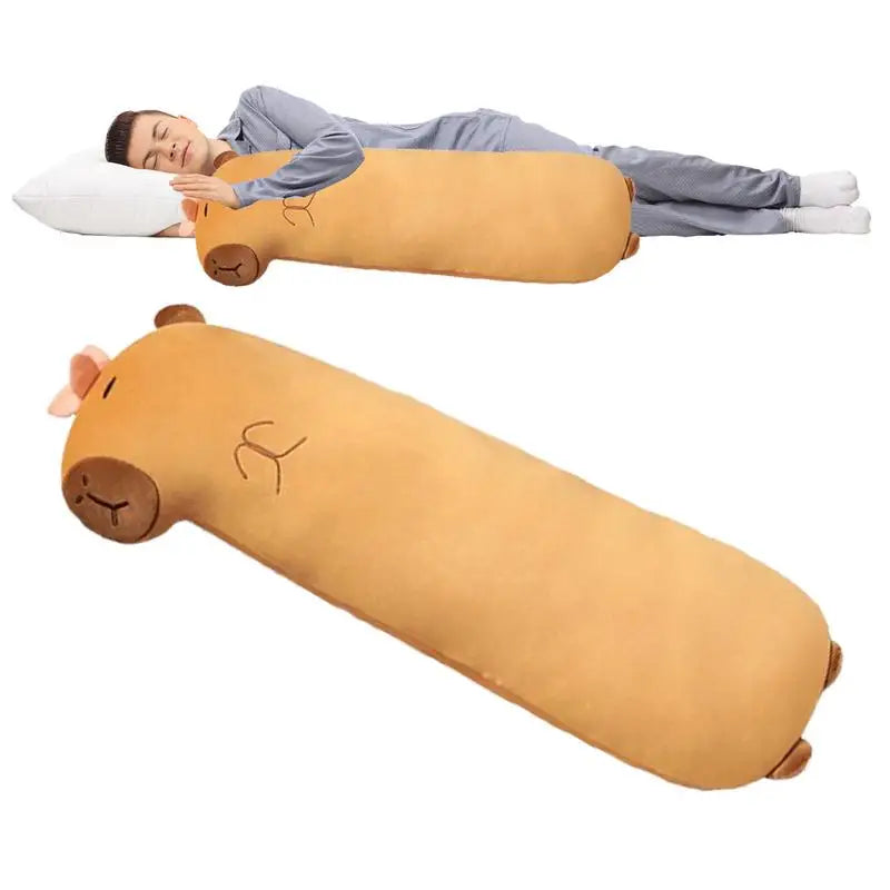 Long Snuggly Capybara Plush Body Pillow | Adorbs Plushies