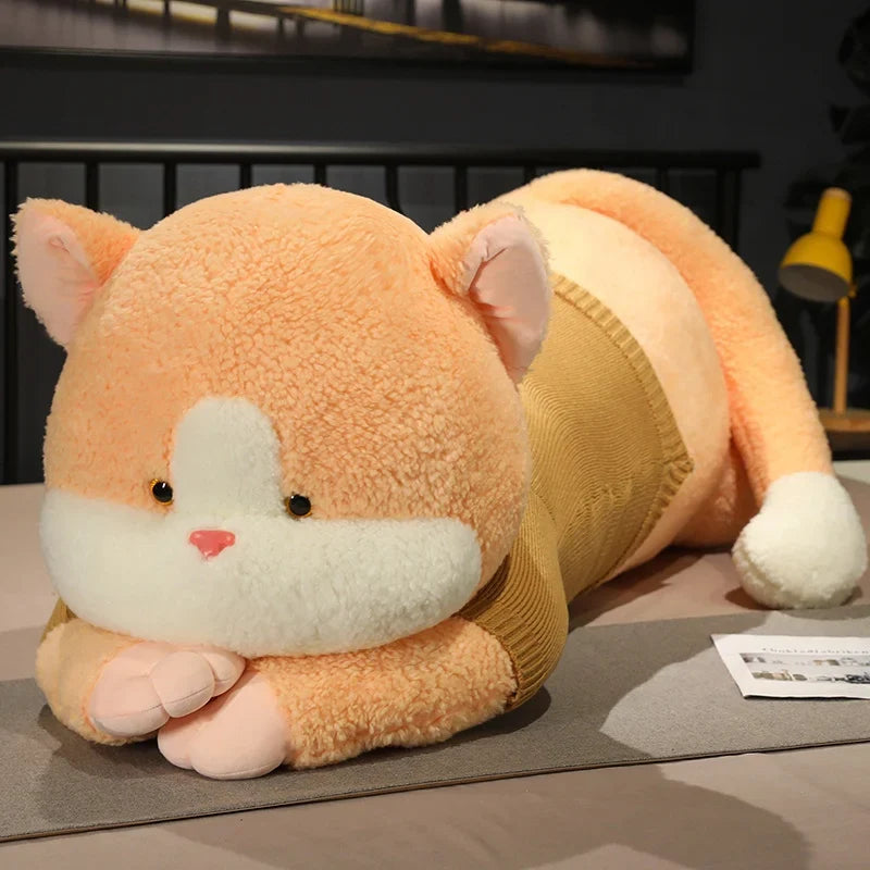 Giant Cat Plush Pillow - Perfect Naptime Companion