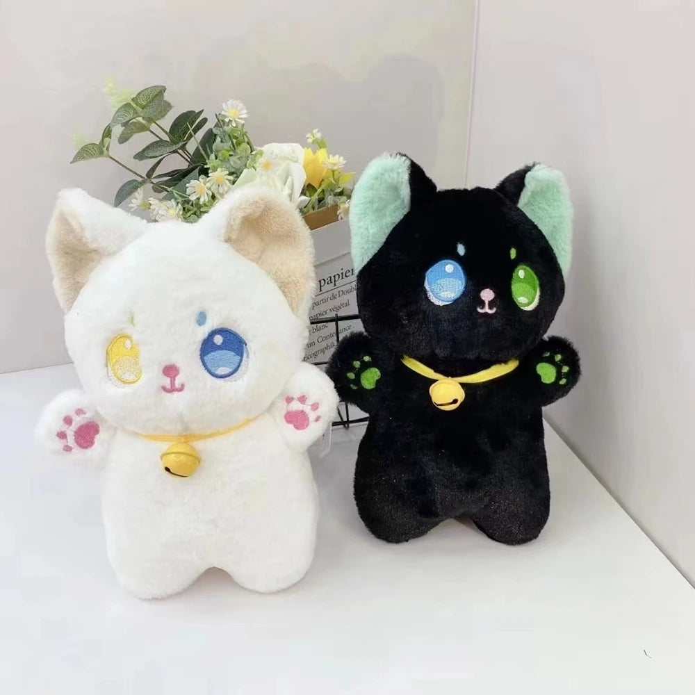 Black & White Fairy Cat Plush Toy with Bell | Perfect Gift | Adorbs Plushies