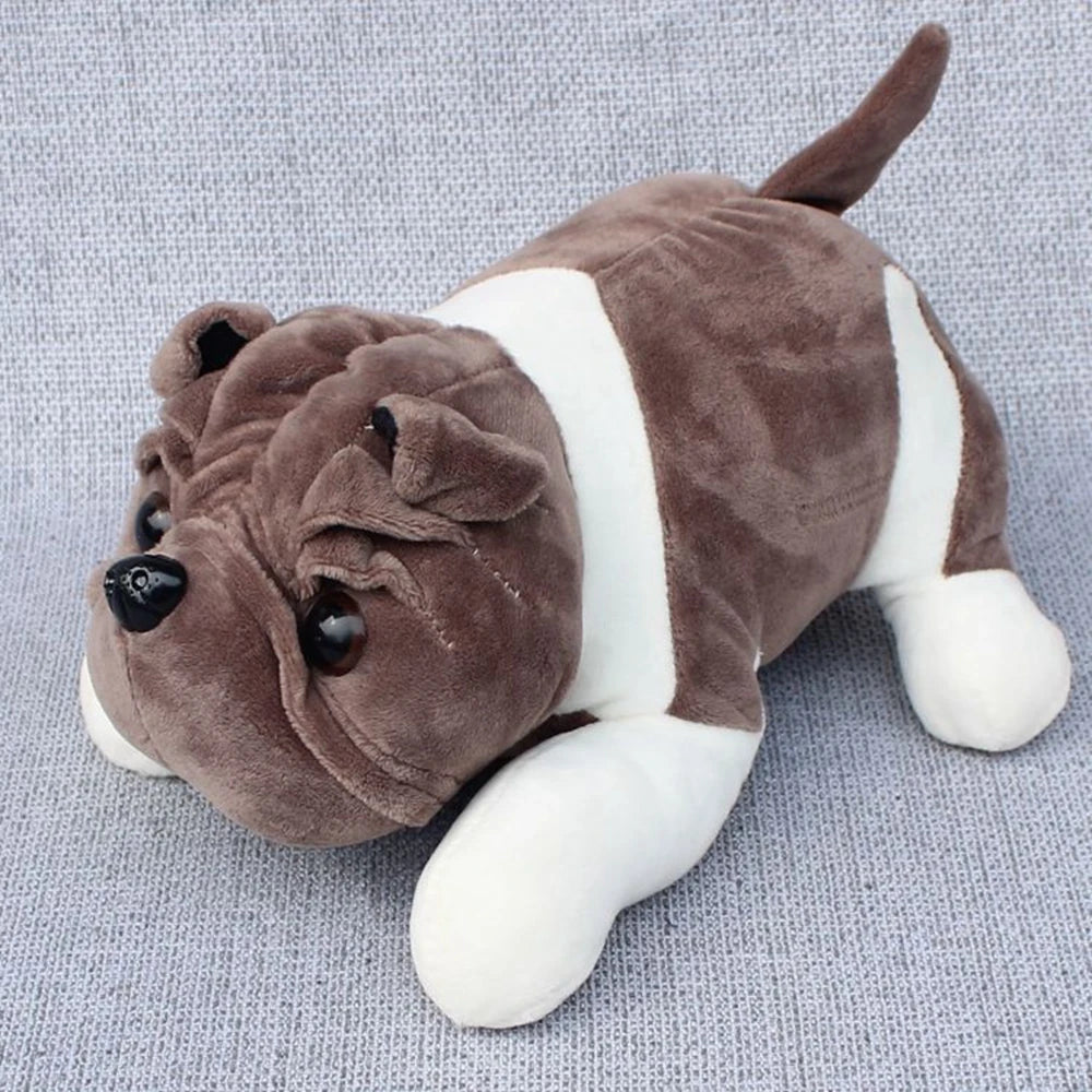 Cute Bulldog Plush Toy | Sleeping Posture Pet Plushies | Adorbs Plushies