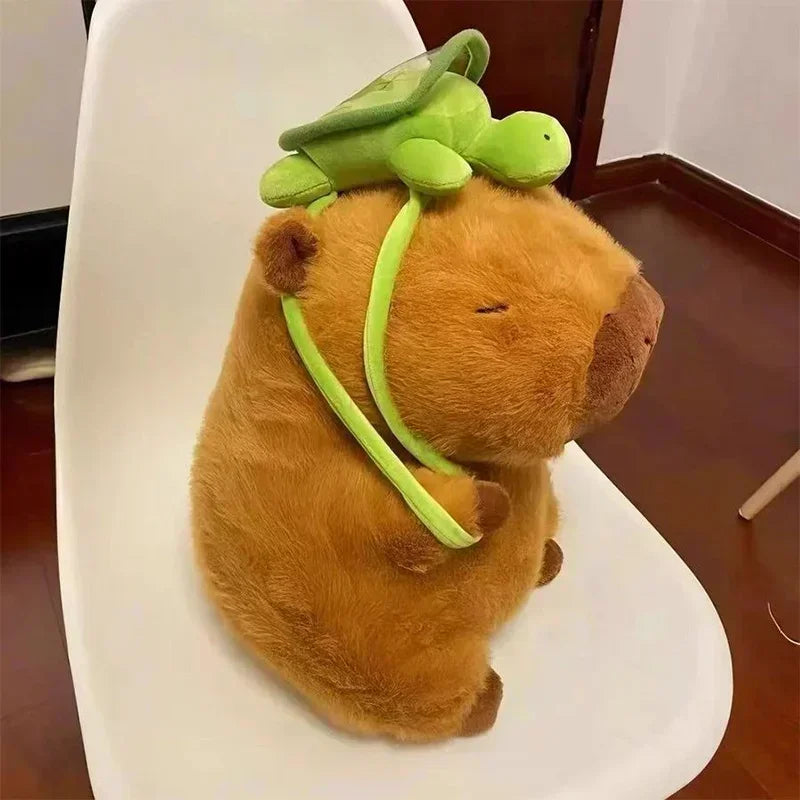 Capybara with Turtle Backpack Plush Toy | Adorbs Plushies