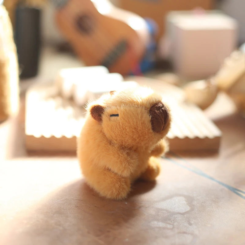 Small Capybara Plush Keychain - Soft Stuffed Animal Charm | Adorbs Plushies