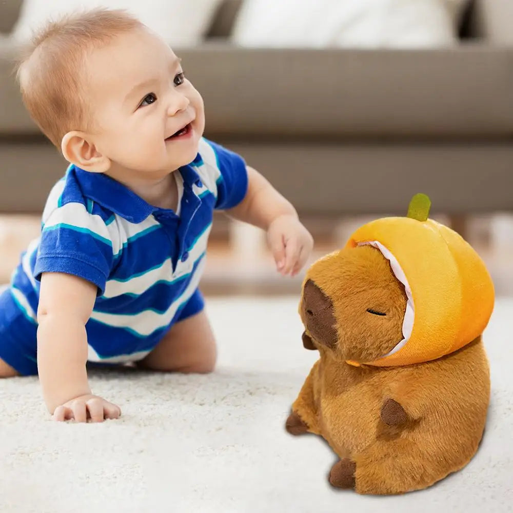 Pumpkin head Cute Capybara Plushie | Adorbs Plushies