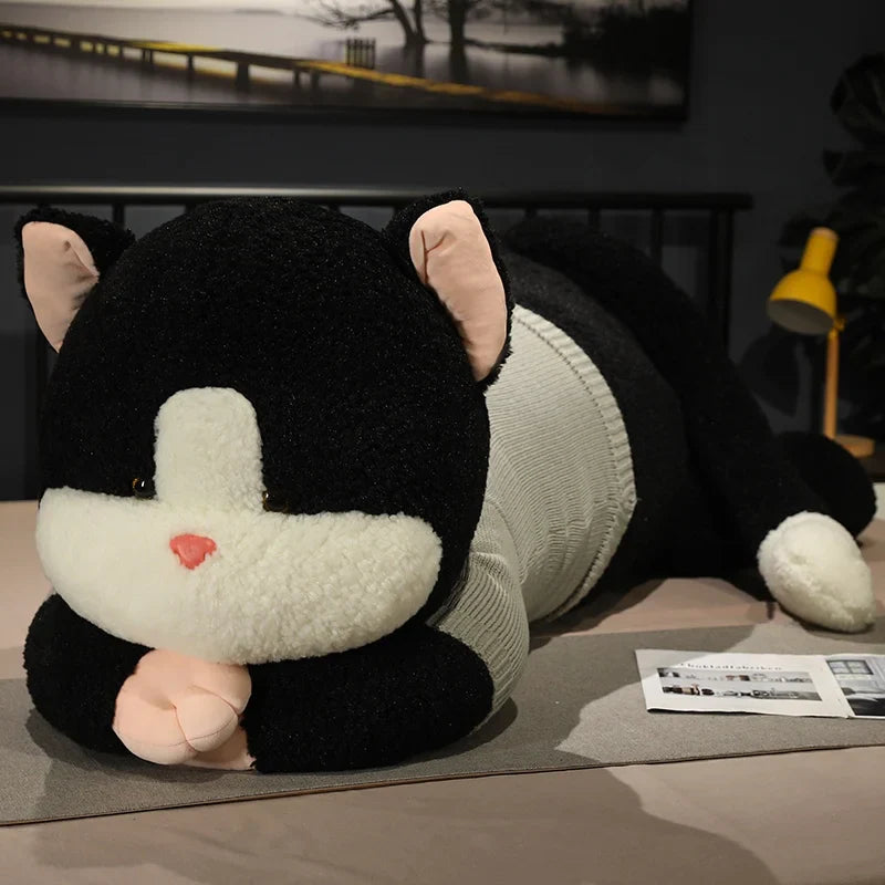 Giant Cat Plush Pillow - Perfect Naptime Companion