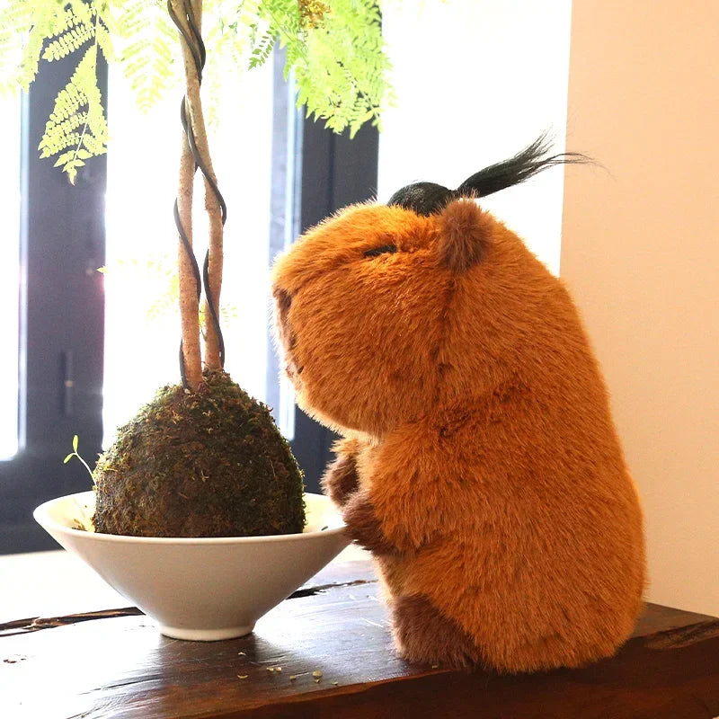 Brown Capybara with Stylish Hair | Adorbs Plushies