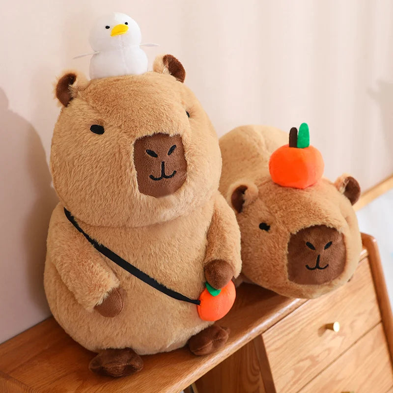 Capybara Plush Toy with Turtle Backpack and other Accessories | Adorbs Plushies