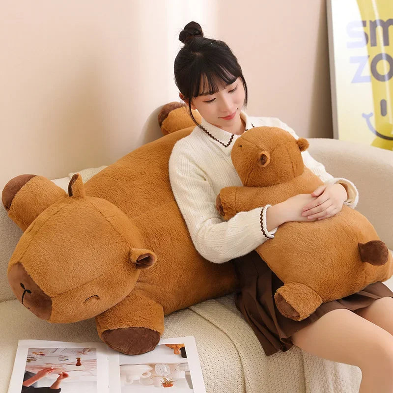 Capybara Plush Floor Cushion Sofa for Kids - Stuffed Animal Mat | Adorbs Plushies