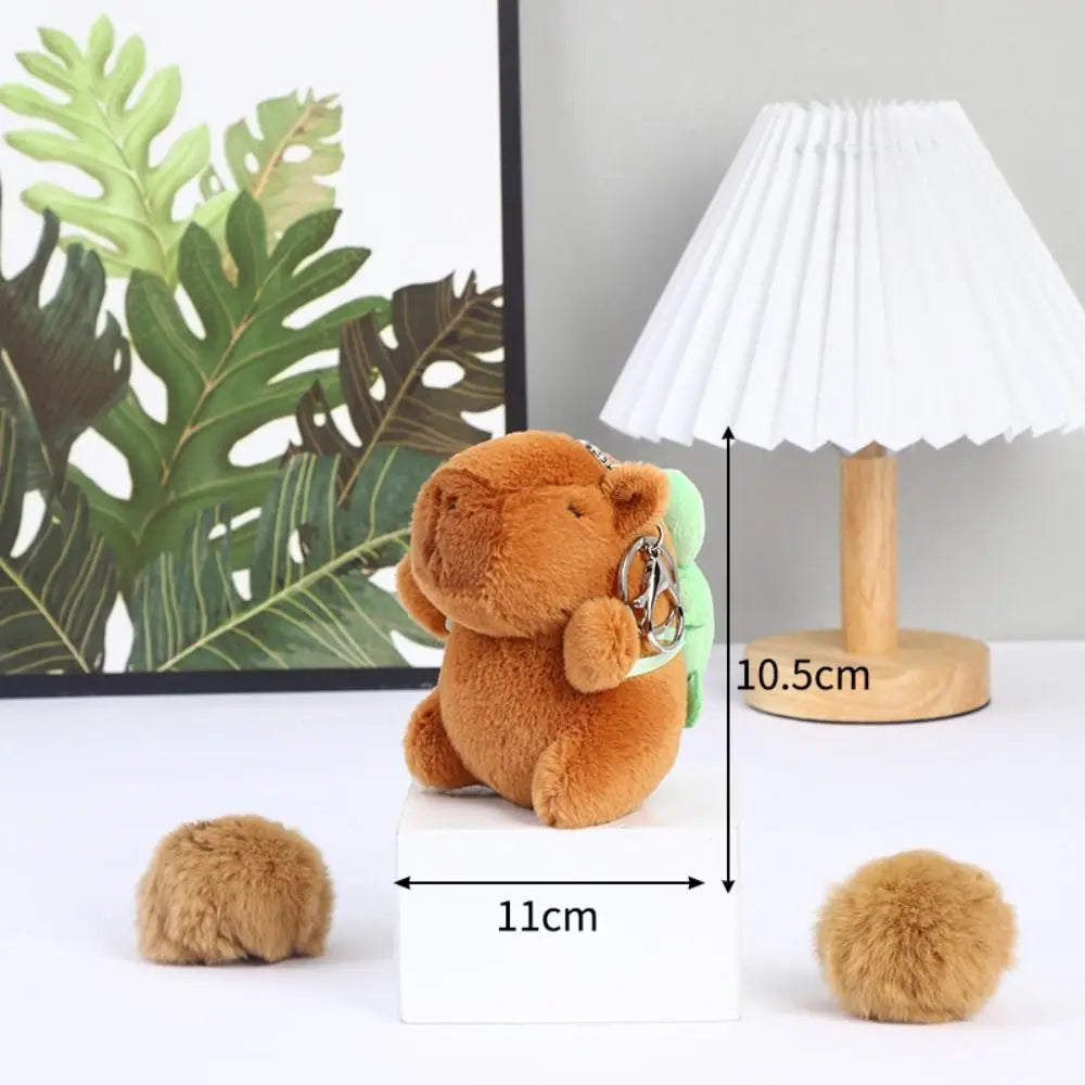 Cute Capybara Plush Keychain - Turtle | Adorbs Plushies