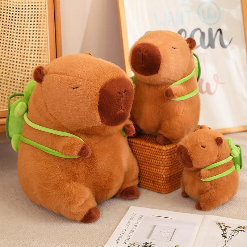 Capybara Plush Toy with Turtle Backpack and other Accessories | Adorbs Plushies