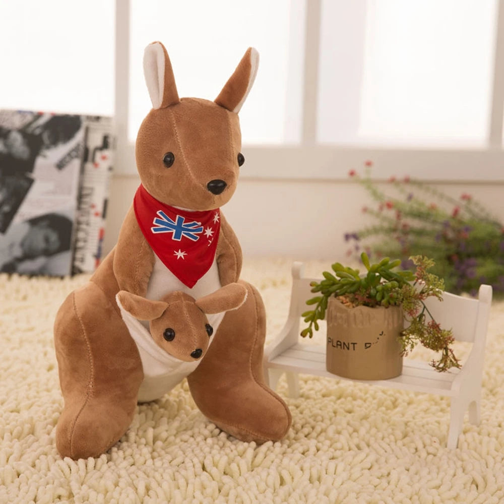 Australian Kangaroo Plush Toy with Baby | Stuffed Animal | Adorbs Plushies