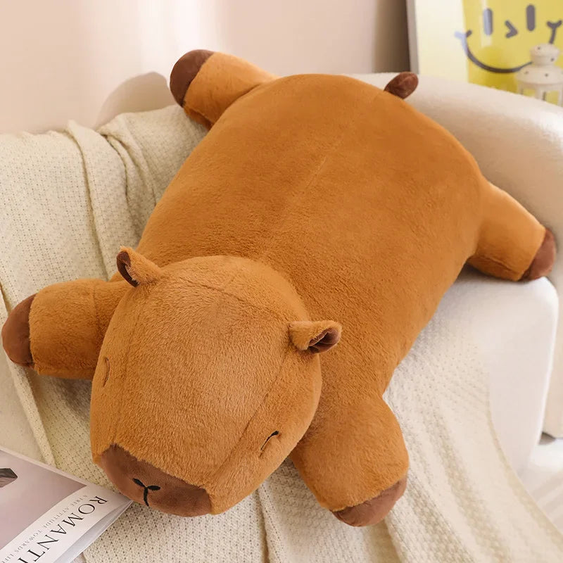 Capybara Plush Floor Cushion Sofa for Kids - Stuffed Animal Mat | Adorbs Plushies