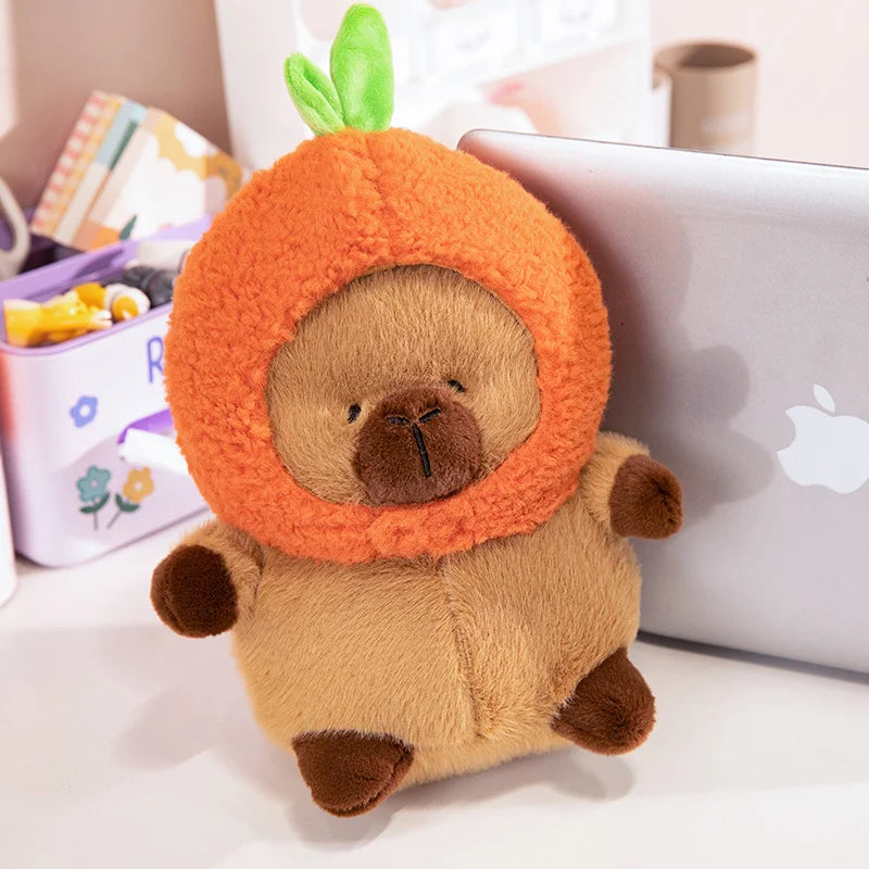 Ugly Cute Fat Capybara Plush - Orange Shrimp Dress Up | Stuffed Animals & Plushies | Adorbs Plushies