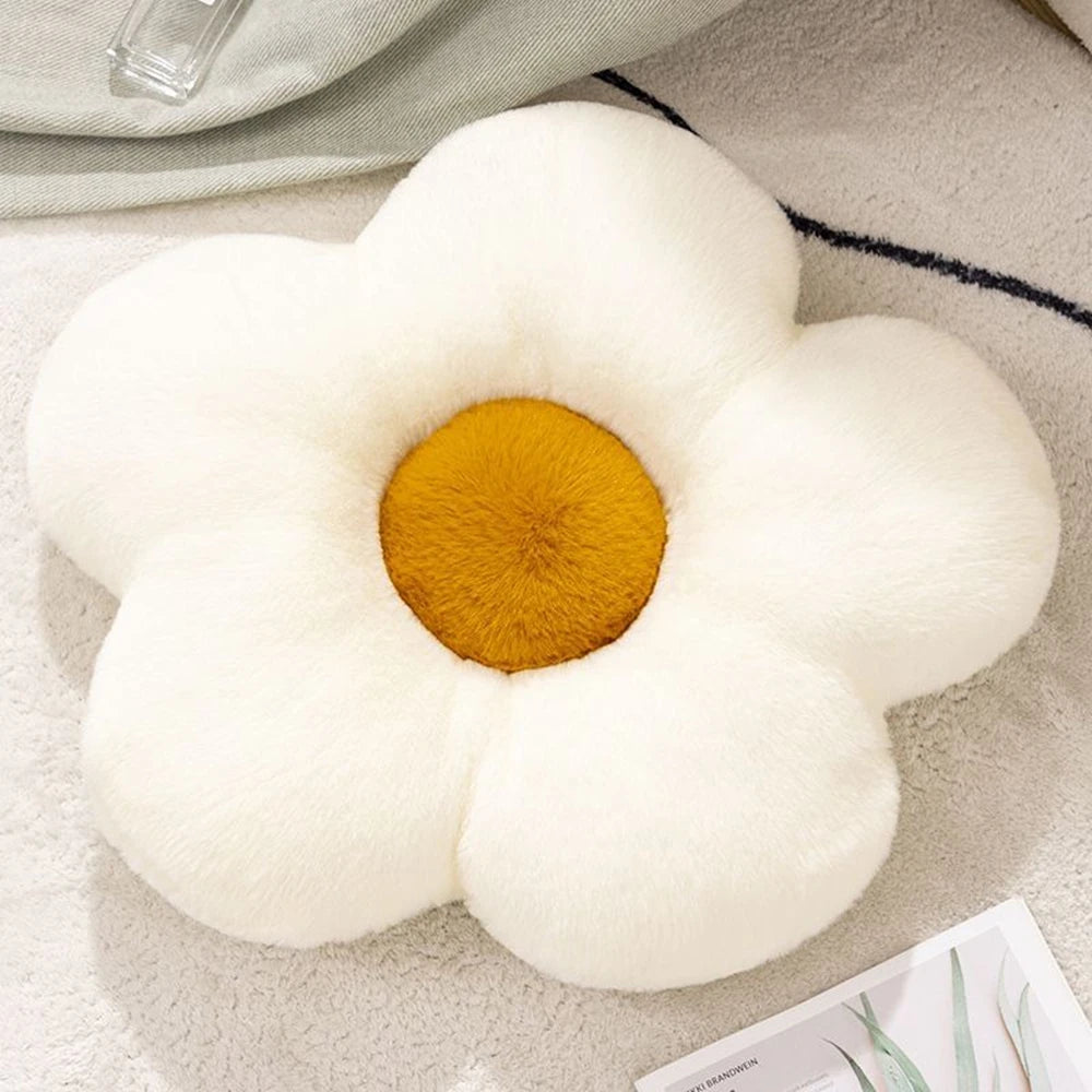 Sunflower Plush Cushion | Soft Stuffed Sofa Pillow for Kids | Adorbs Plushies