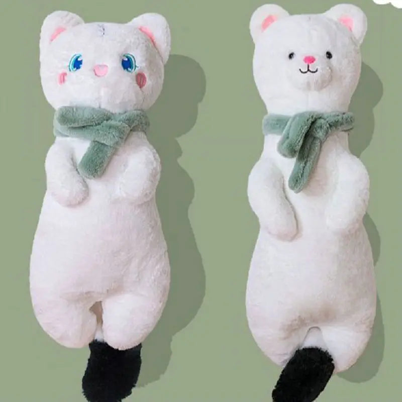 White Cat with Alpaca Face Plush - Kawaii Nap Pillow | Stuffed Animals & Plushies | Adorbs Plushies