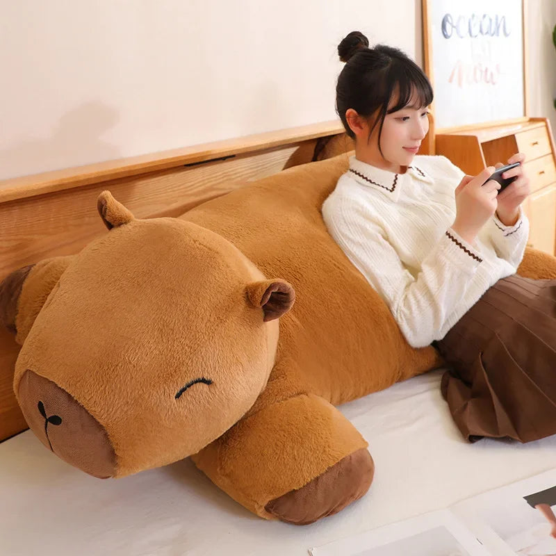 Capybara Plush Floor Cushion Sofa for Kids - Stuffed Animal Mat | Adorbs Plushies