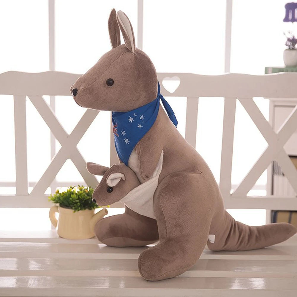 Australian Kangaroo Plush Toy with Baby | Stuffed Animal | Adorbs Plushies